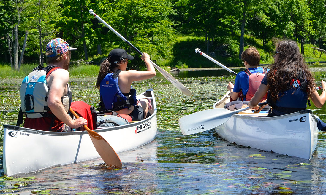 Students Canoeing