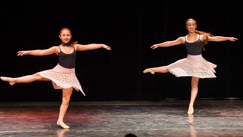 Picture of students performaing ballet