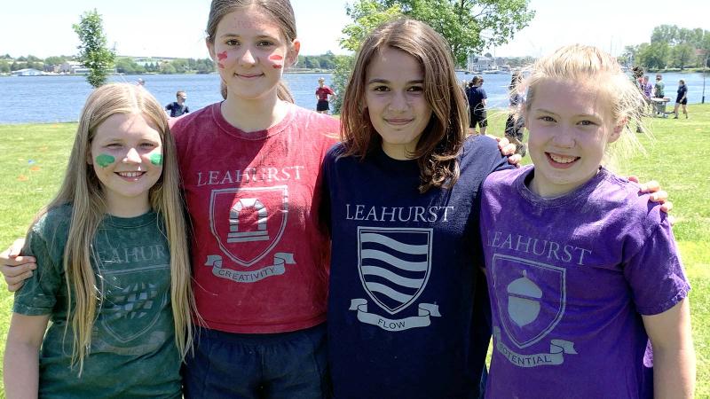 Picture of students wearing House t-shirts