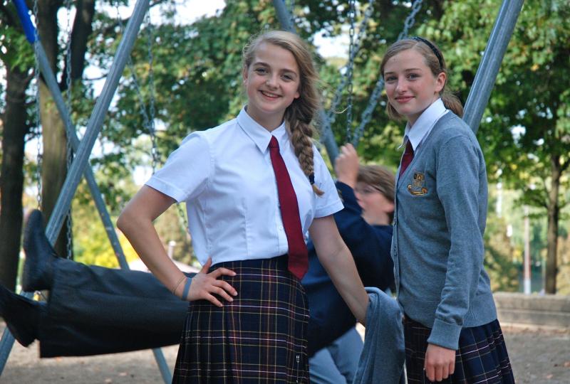 Picture of of a group of students in the playground